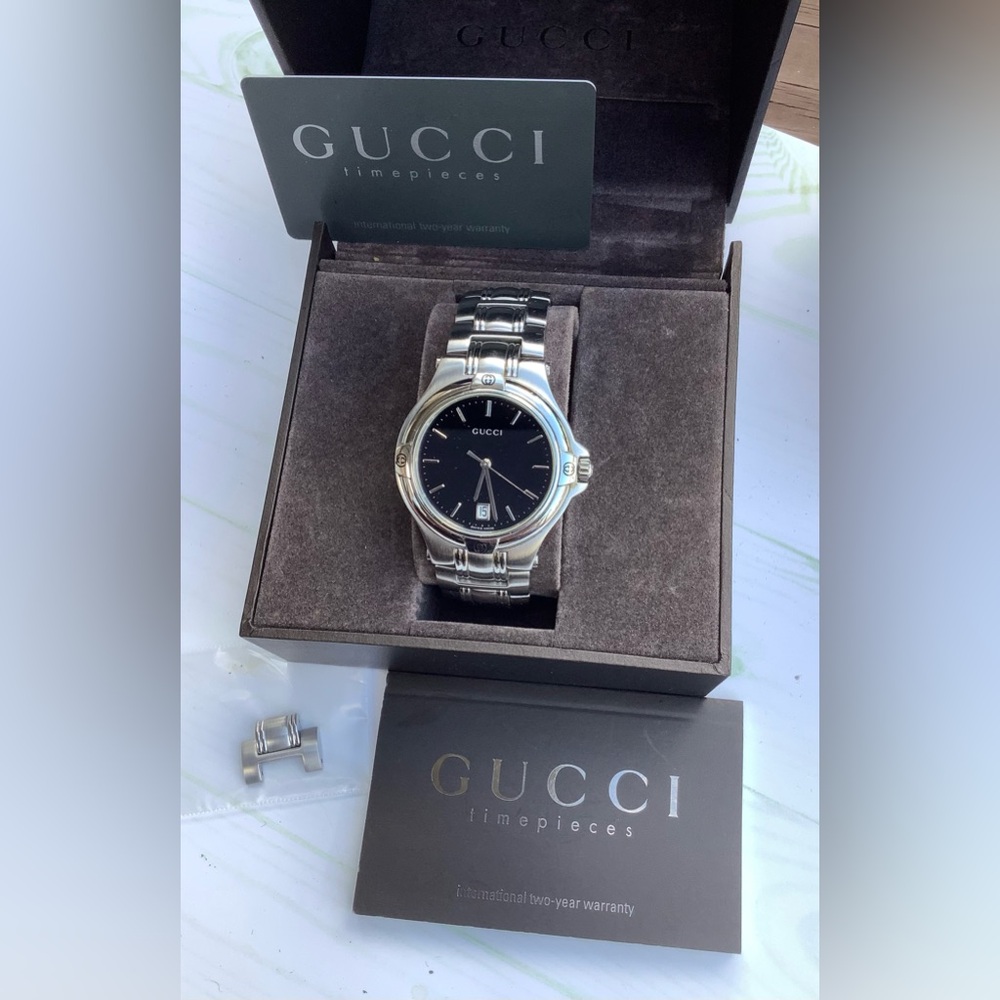 Mens Gucci Stainless Steel Bracelet Watch🌟🌟
